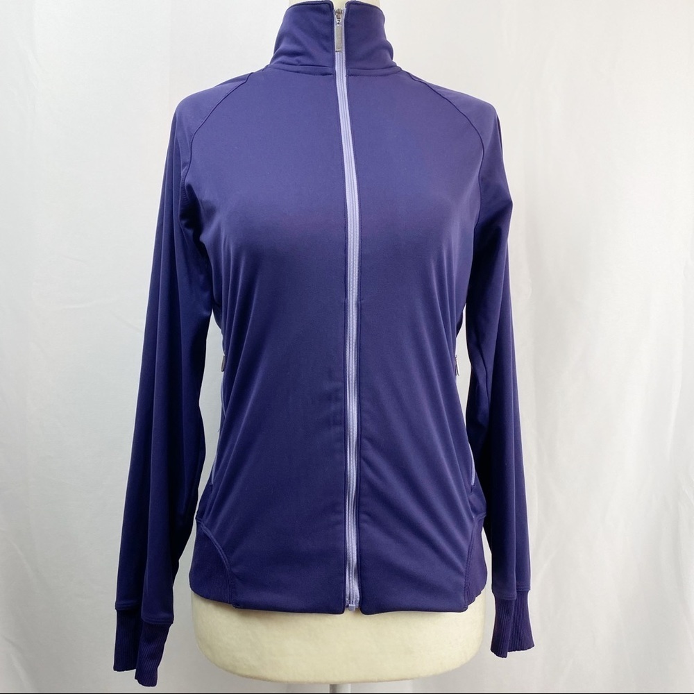 Nike Golf  Fit Dry Dark Purple Zip Up Track Jacket